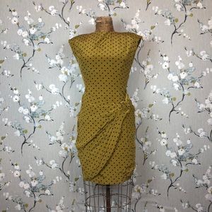 Vintage Polka Dot Mustard Dress